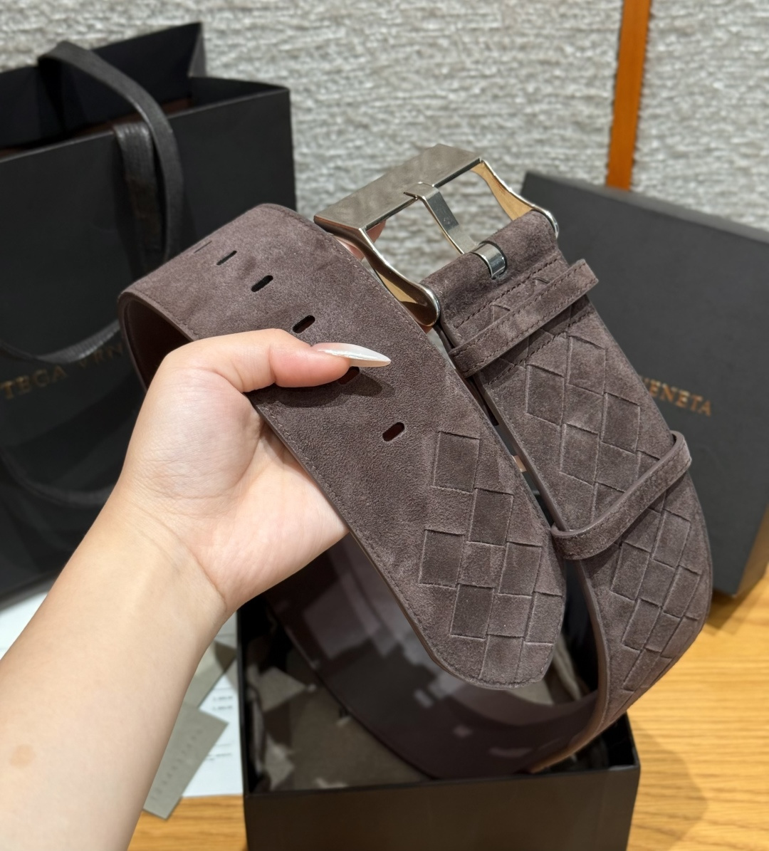 보테가베네타 인트레치오 스웨이드 벨트 상세 이미지 4