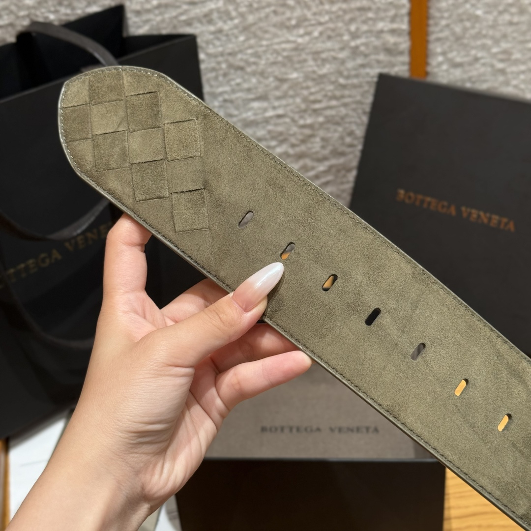 보테가베네타 인트레치아토 스웨이드 벨트 60mm 상세 이미지 7