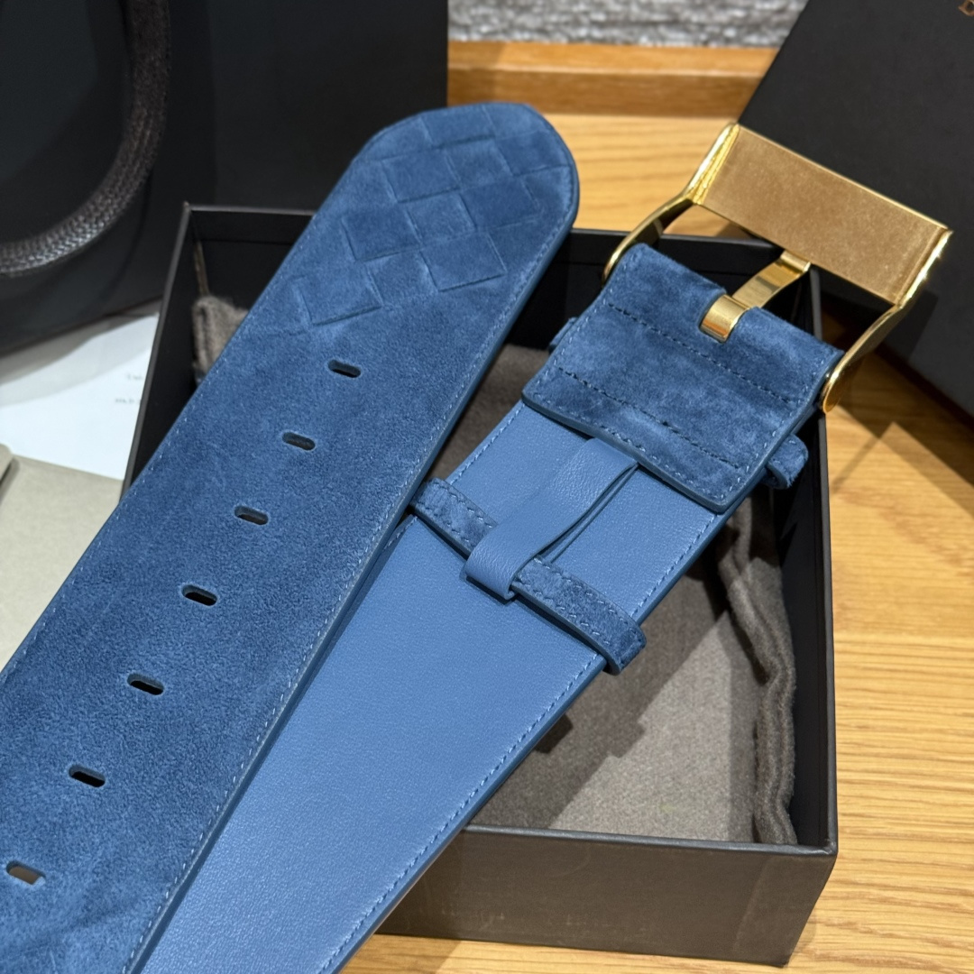 보테가베네타 인트레치아토 스웨이드 벨트 60mm 상세 이미지 8