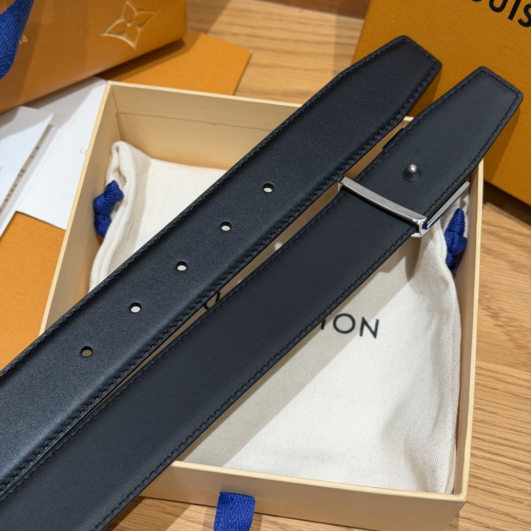 루이비통 LV 이니셜 리버시블 송아지가죽 벨트 40MM 상세 이미지 7