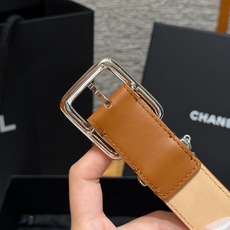 香家✨Leather Belt with CC Charm, Calfskin 30mm 带双C吊饰的皮 香家✨Leather Belt with CC Charm, Calfskin 30mm 带双C吊饰的皮