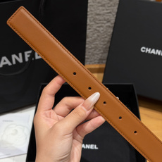 香家✨Leather Belt with CC Charm, Calfskin 30mm 带双C吊饰的皮 香家✨Leather Belt with CC Charm, Calfskin 30mm 带双C吊饰的皮