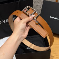 香家✨Leather Belt with CC Charm, Calfskin 30mm 带双C吊饰的皮 香家✨Leather Belt with CC Charm, Calfskin 30mm 带双C吊饰的皮