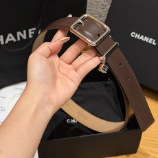 香家✨Leather Belt with CC Charm, Calfskin 30mm 带双C吊饰的皮 香家✨Leather Belt with CC Charm, Calfskin 30mm 带双C吊饰的皮