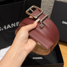 香家✨Leather Belt with CC Charm, Calfskin 30mm 带双C吊饰的皮 香家✨Leather Belt with CC Charm, Calfskin 30mm 带双C吊饰的皮