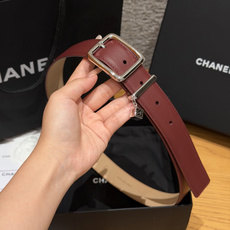 香家✨Leather Belt with CC Charm, Calfskin 30mm 带双C吊饰的皮 香家✨Leather Belt with CC Charm, Calfskin 30mm 带双C吊饰的皮