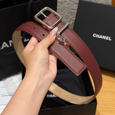 香家✨Leather Belt with CC Charm, Calfskin 30mm 带双C吊饰的皮 香家✨Leather Belt with CC Charm, Calfskin 30mm 带双C吊饰的皮