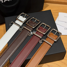 🤩香家✨Leather Belt with CC Charm, Calfskin 30mm 带双C吊饰的 🤩香家✨Leather Belt with CC Charm, Calfskin 30mm 带双C吊饰的