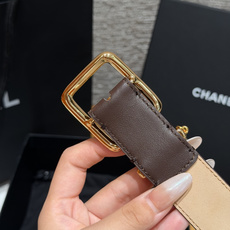 香家✨Leather Belt with CC Charm, Calfskin 30mm 带双C吊饰的皮 香家✨Leather Belt with CC Charm, Calfskin 30mm 带双C吊饰的皮