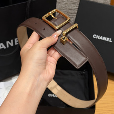 香家✨Leather Belt with CC Charm, Calfskin 30mm 带双C吊饰的皮 香家✨Leather Belt with CC Charm, Calfskin 30mm 带双C吊饰的皮