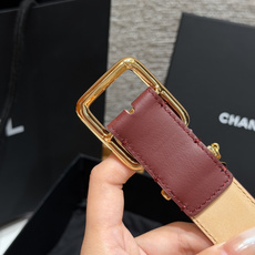 香家✨Leather Belt with CC Charm, Calfskin 30mm 带双C吊饰的皮 香家✨Leather Belt with CC Charm, Calfskin 30mm 带双C吊饰的皮