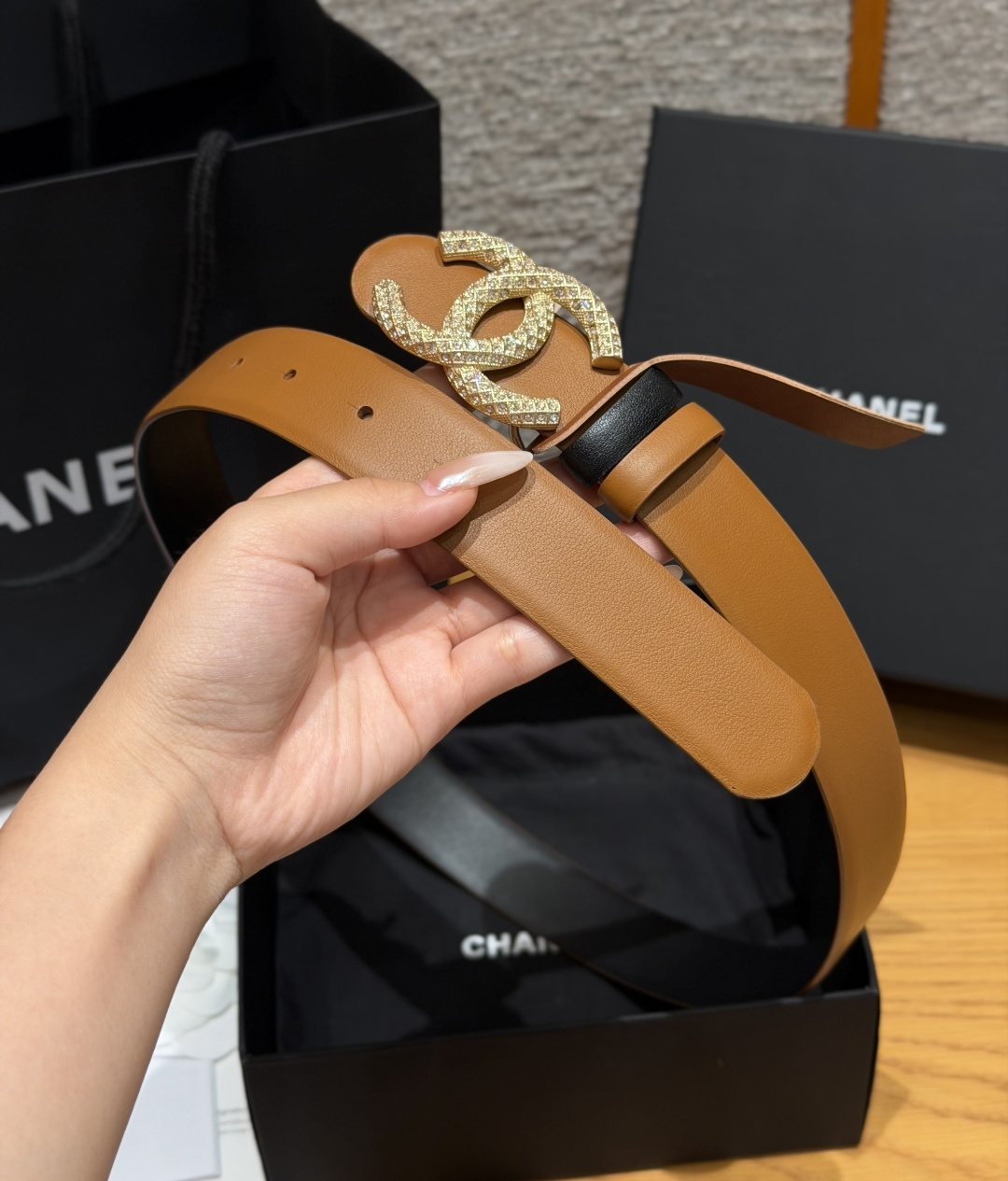 -香家✨双面小牛皮扣腰带系列 Ceinture 30 mm Réversible en Cuir de 