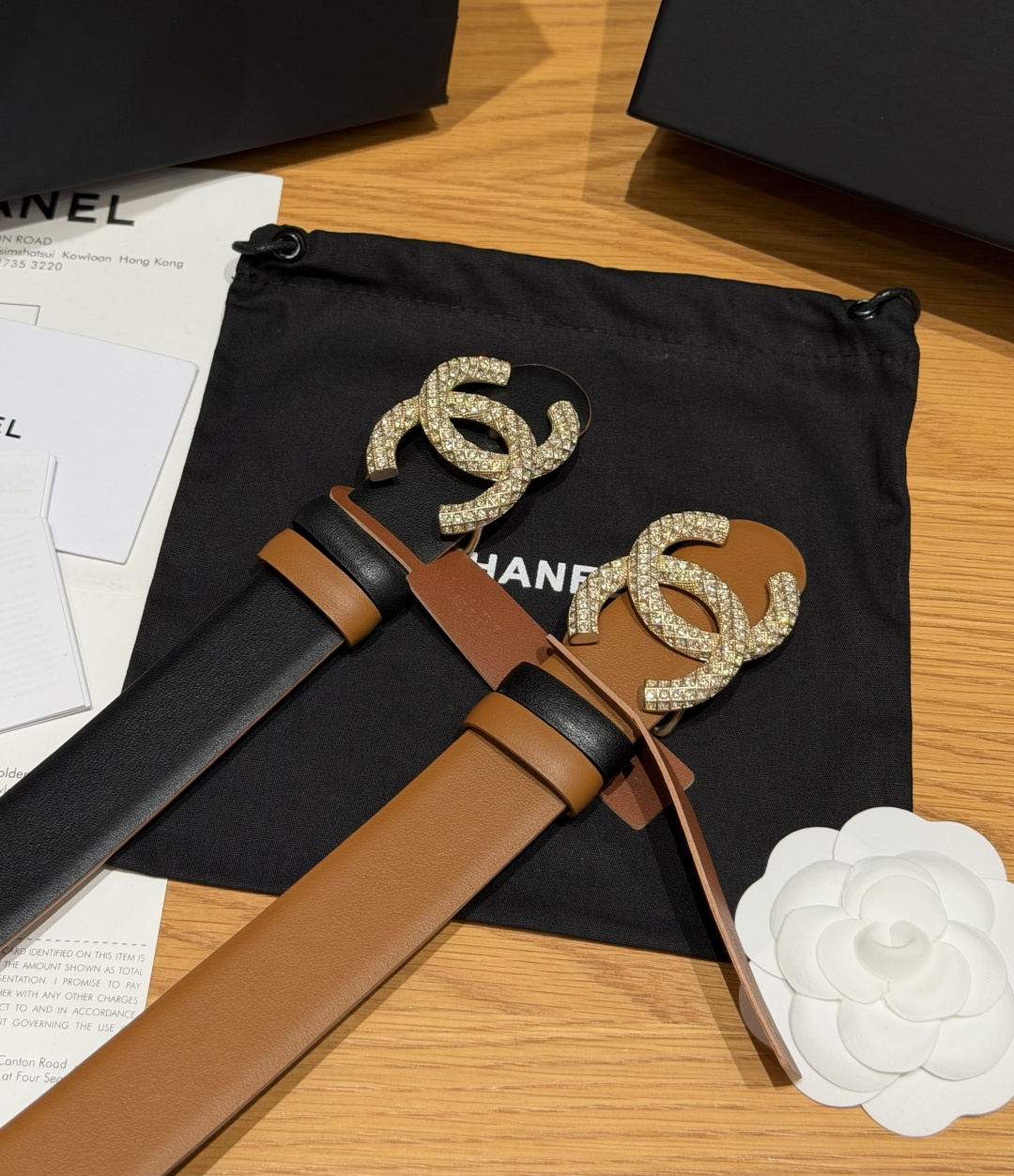 -香家✨双面小牛皮扣腰带系列 Ceinture 30 mm Réversible en Cuir de 