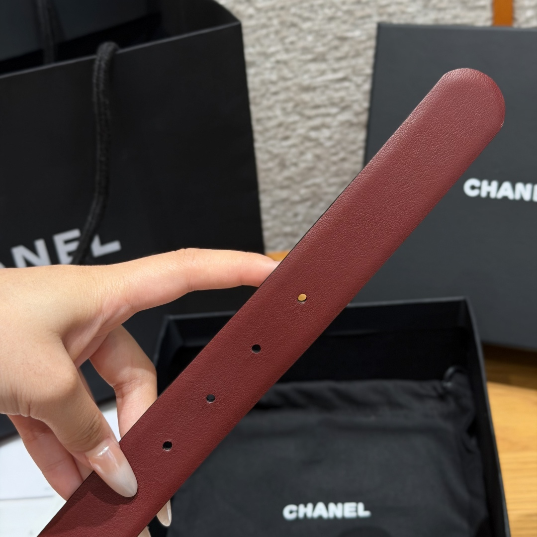 -香家✨双面小牛皮扣腰带系列 Ceinture 30 mm Réversible en Cuir de 