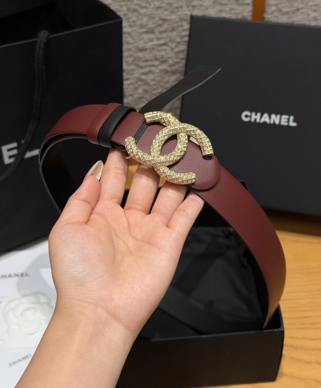 -香家✨双面小牛皮扣腰带系列 Ceinture 30 mm Réversible en Cuir de 