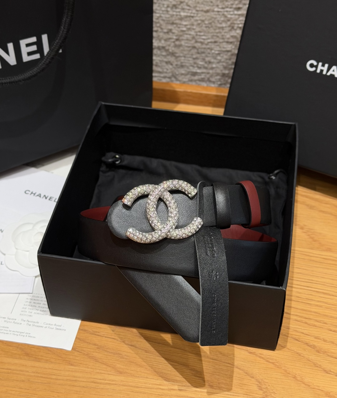 -香家✨双面小牛皮扣腰带系列 Ceinture 30 mm Réversible en Cuir de 