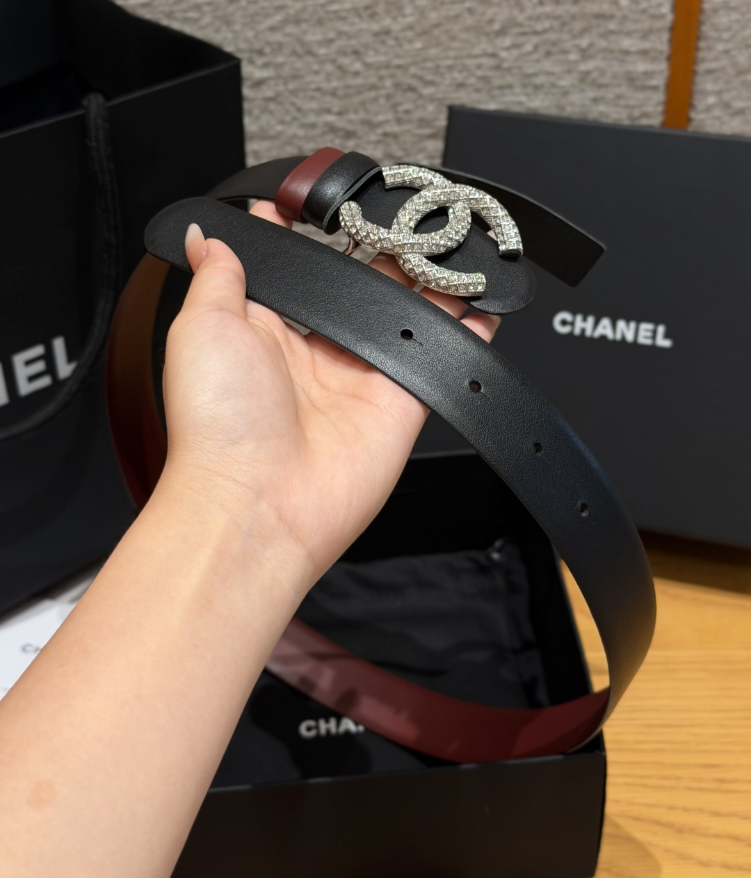 -香家✨双面小牛皮扣腰带系列 Ceinture 30 mm Réversible en Cuir de 