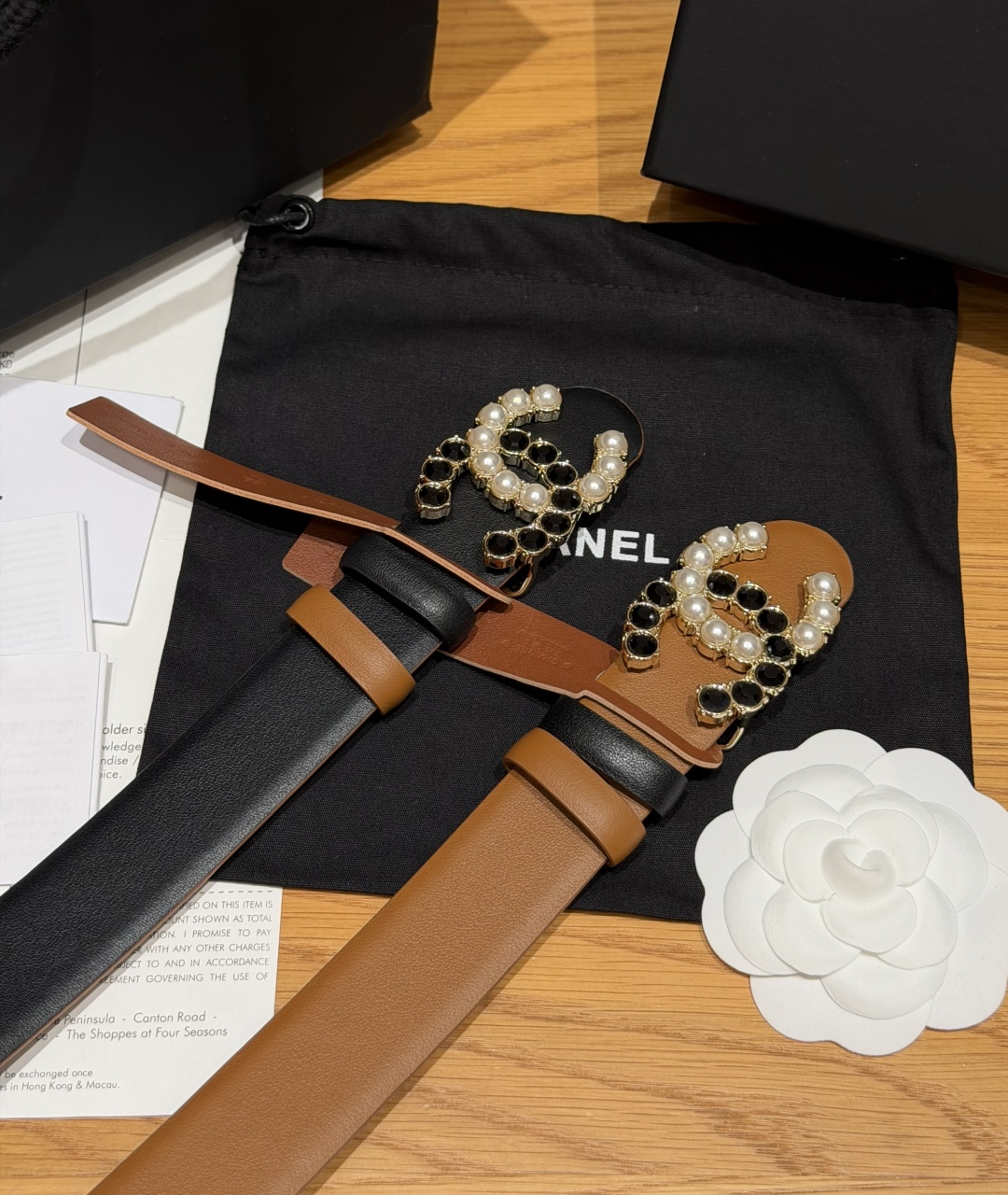 -香家✨双面小牛皮扣腰带系列 Ceinture 30 mm Réversible en Cuir de 
