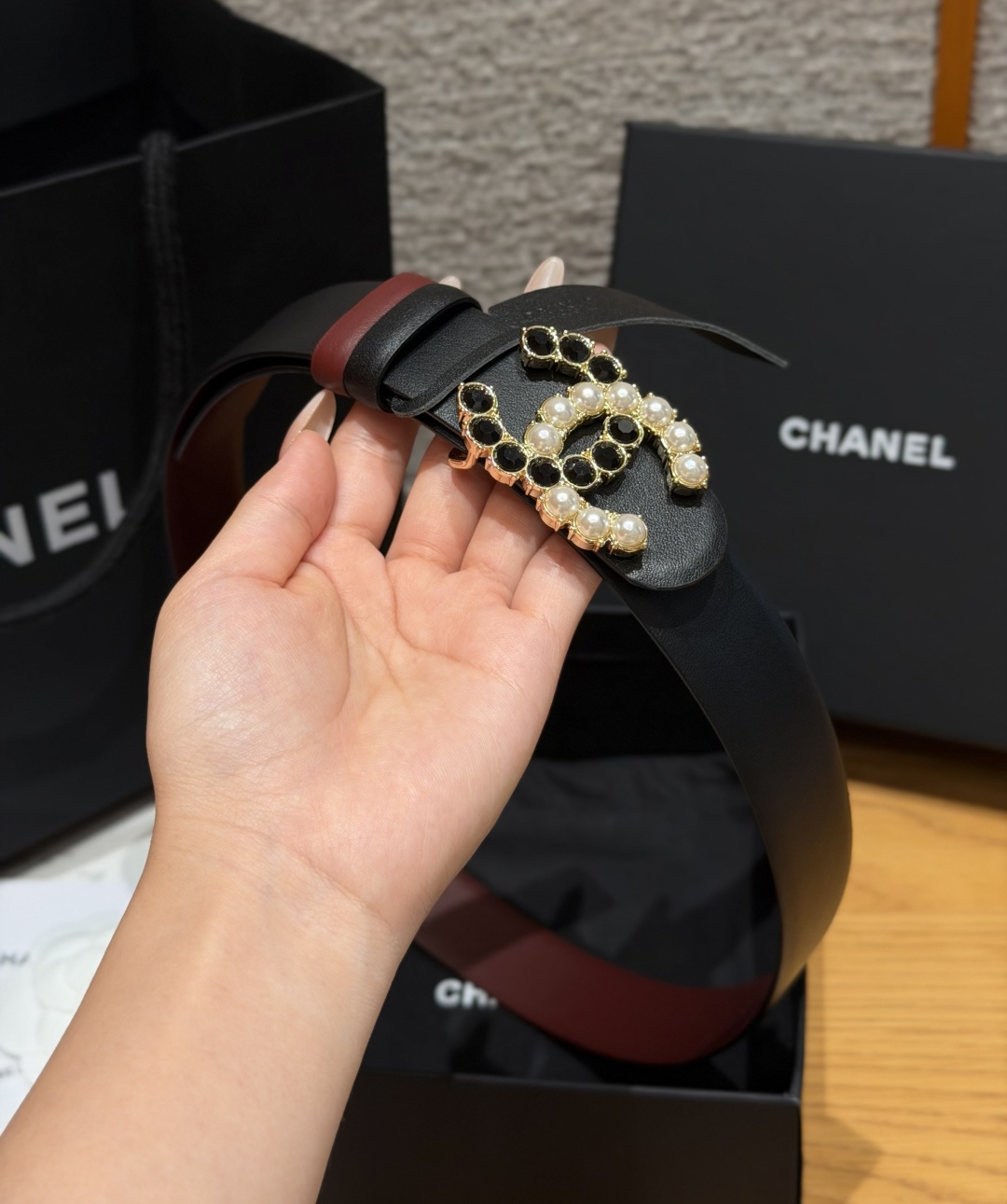 -香家✨双面小牛皮扣腰带系列 Ceinture 30 mm Réversible en Cuir de 