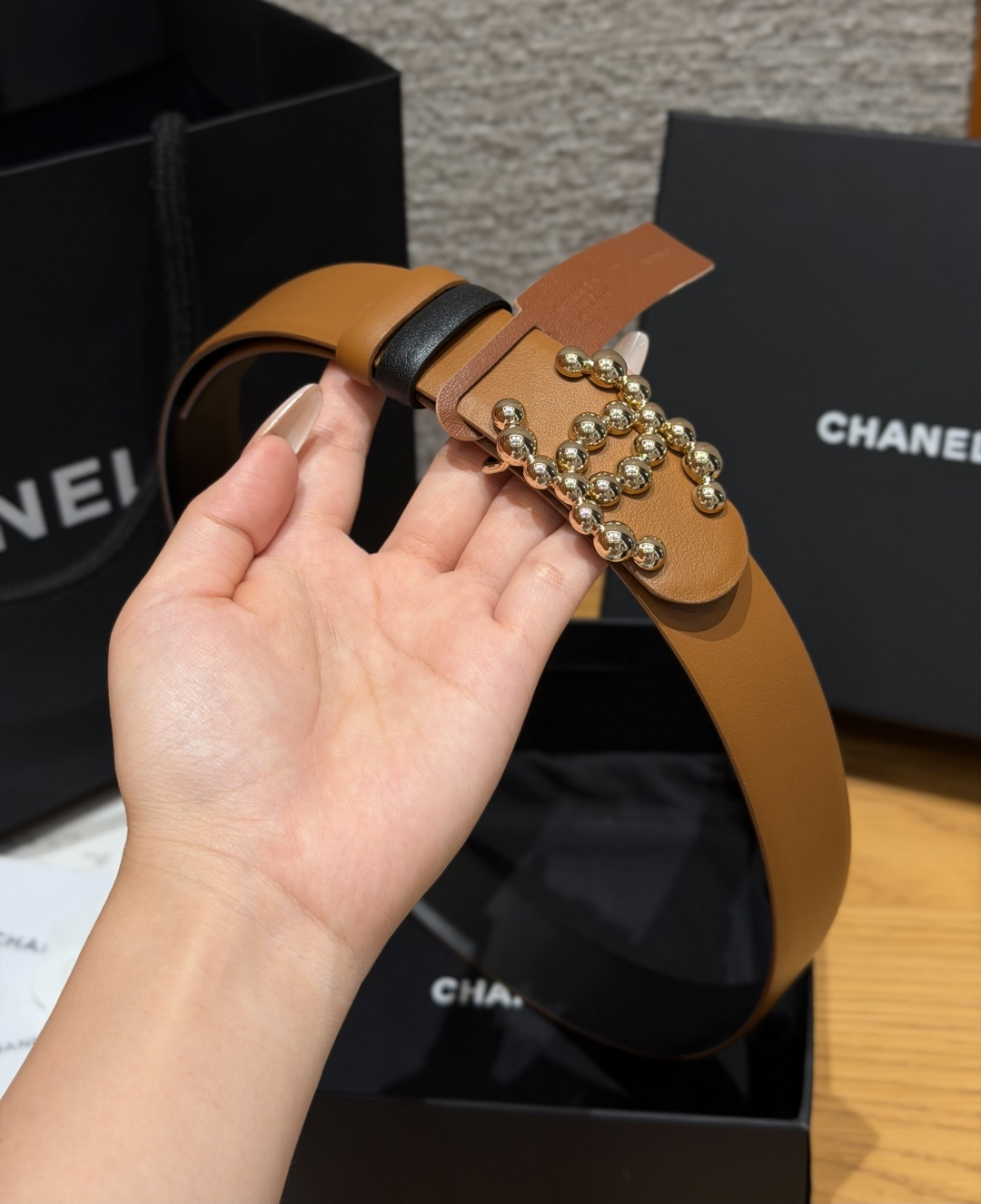 -香家✨双面小牛皮扣腰带系列 Ceinture 30 mm Réversible en Cuir de -香家✨双面小牛皮扣腰带系列 Ceinture 30 mm Réversible en Cuir de