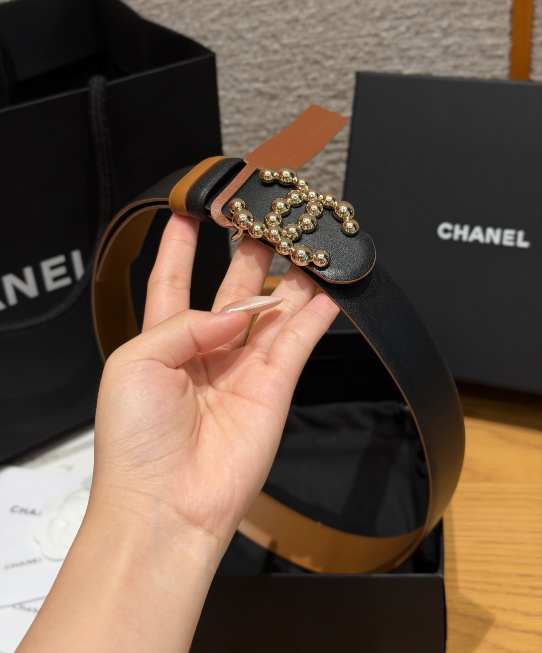 -香家✨双面小牛皮扣腰带系列 Ceinture 30 mm Réversible en Cuir de -香家✨双面小牛皮扣腰带系列 Ceinture 30 mm Réversible en Cuir de