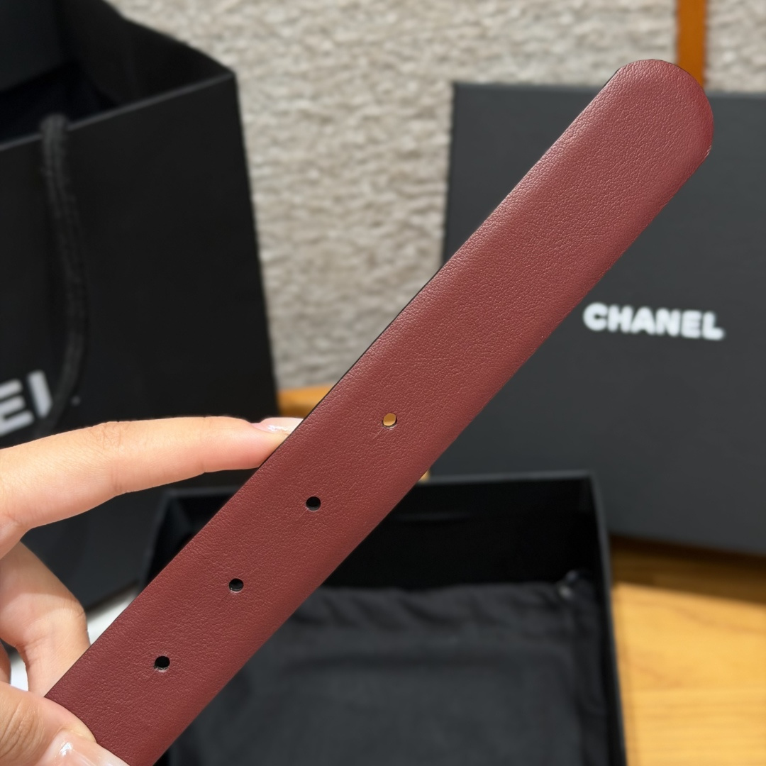 -香家✨双面小牛皮扣腰带系列 Ceinture 30 mm Réversible en Cuir de 