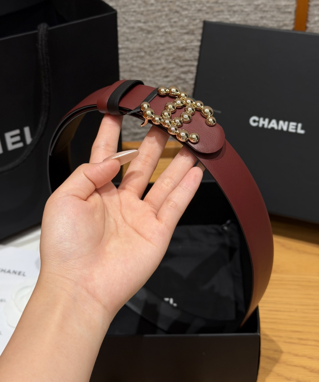 -香家✨双面小牛皮扣腰带系列 Ceinture 30 mm Réversible en Cuir de 