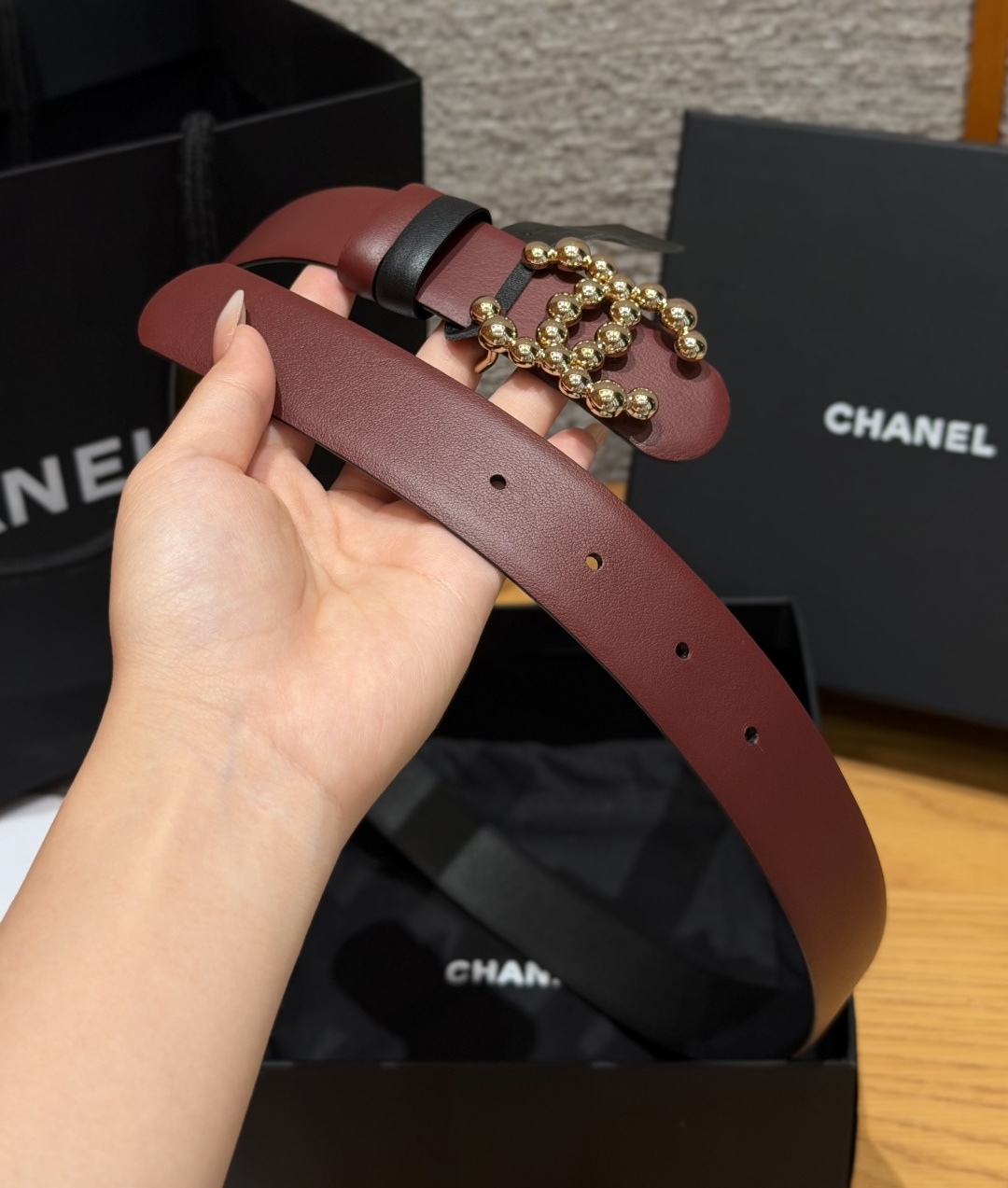 -香家✨双面小牛皮扣腰带系列 Ceinture 30 mm Réversible en Cuir de 