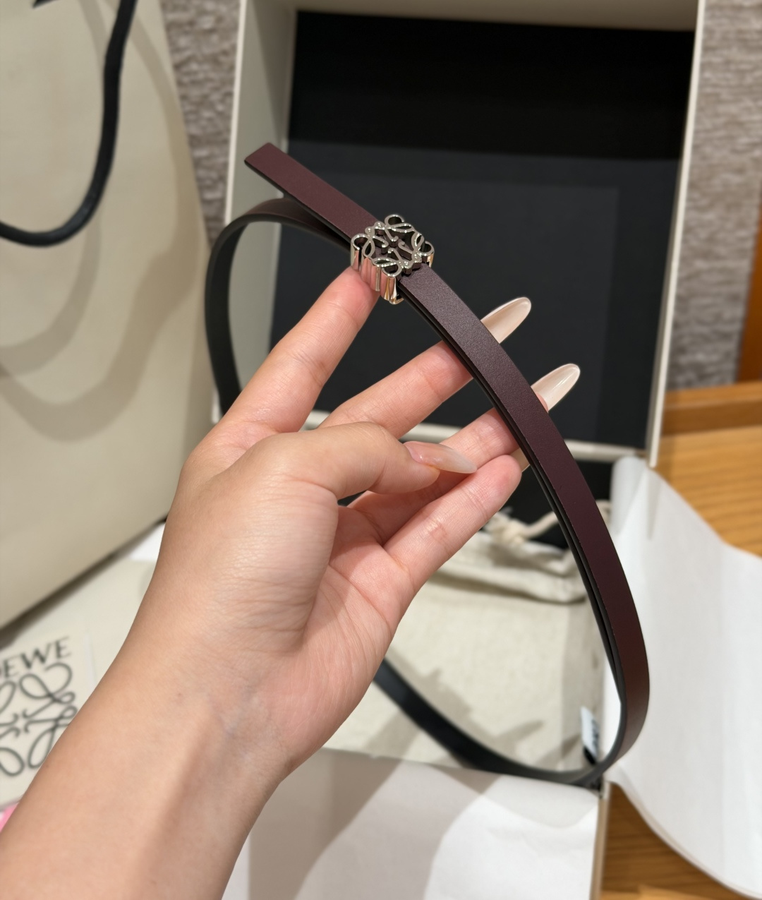 意威家✨ Reversible Anagram Belt in Smooth Calfskin 10mm
