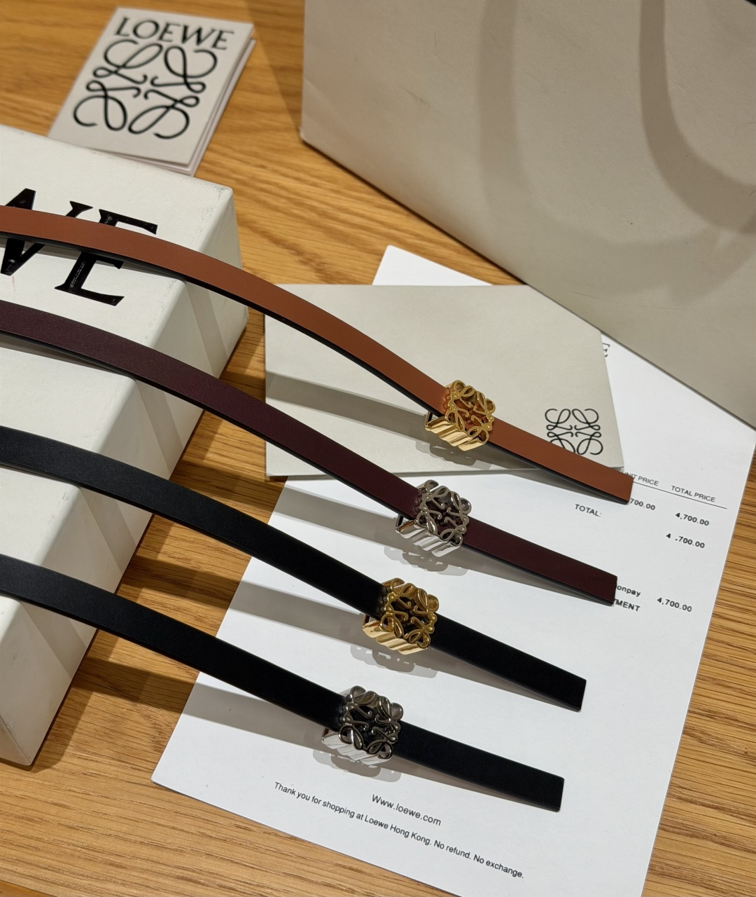 意威家✨ Reversible Anagram Belt in Smooth Calfskin 10mm