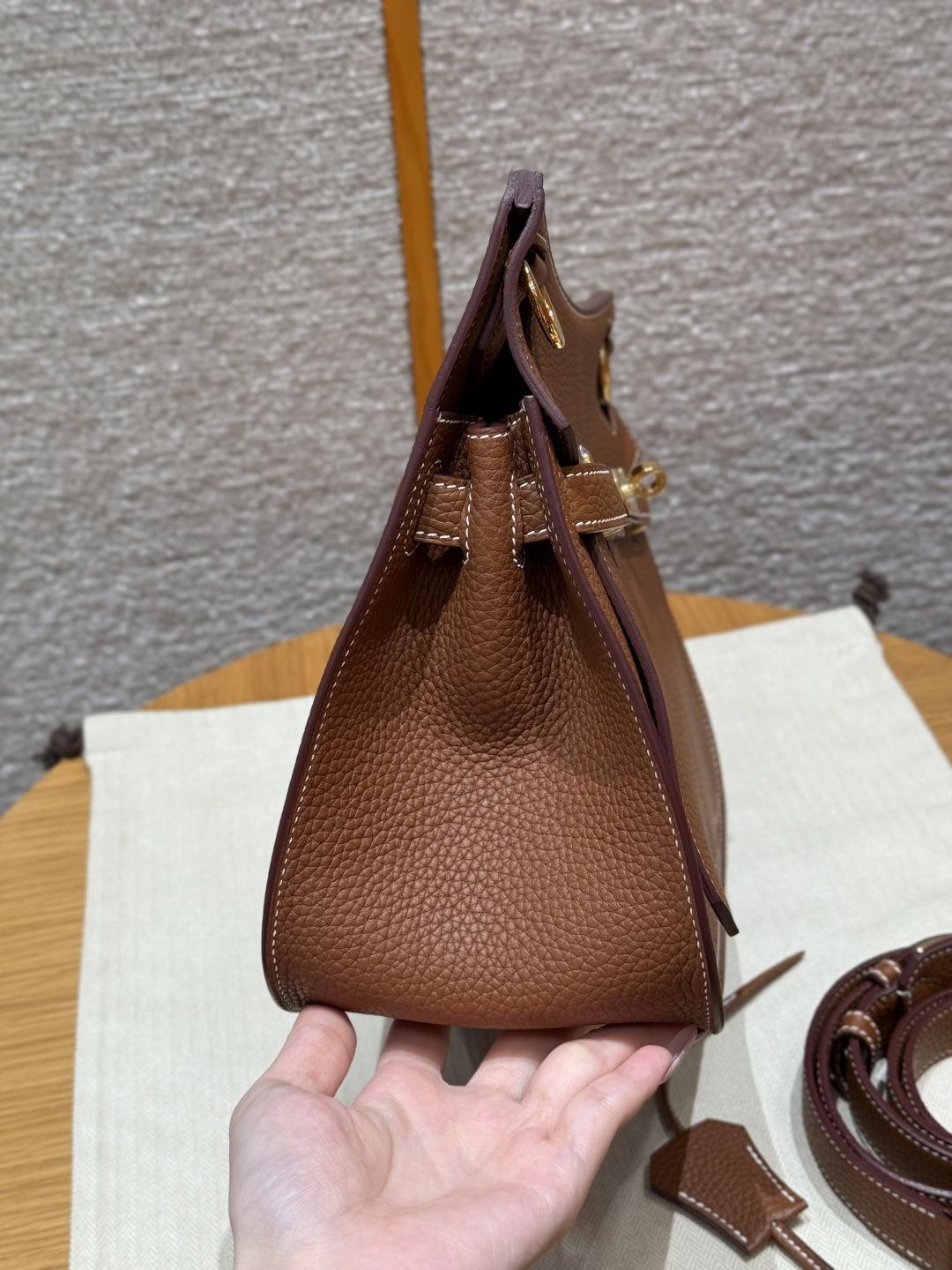 에르메스 지프시에르 골든 브라운 가방 상세 이미지 3