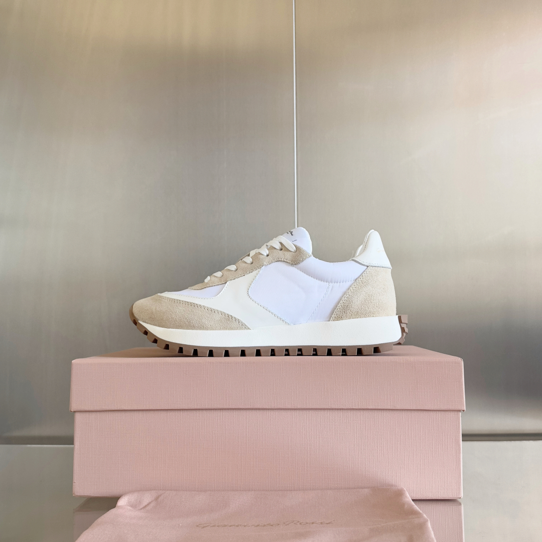 Gianvito Rossi Gravel Series Velvet Sneakers with Thick Base for Leisure Couple. - 图片 5