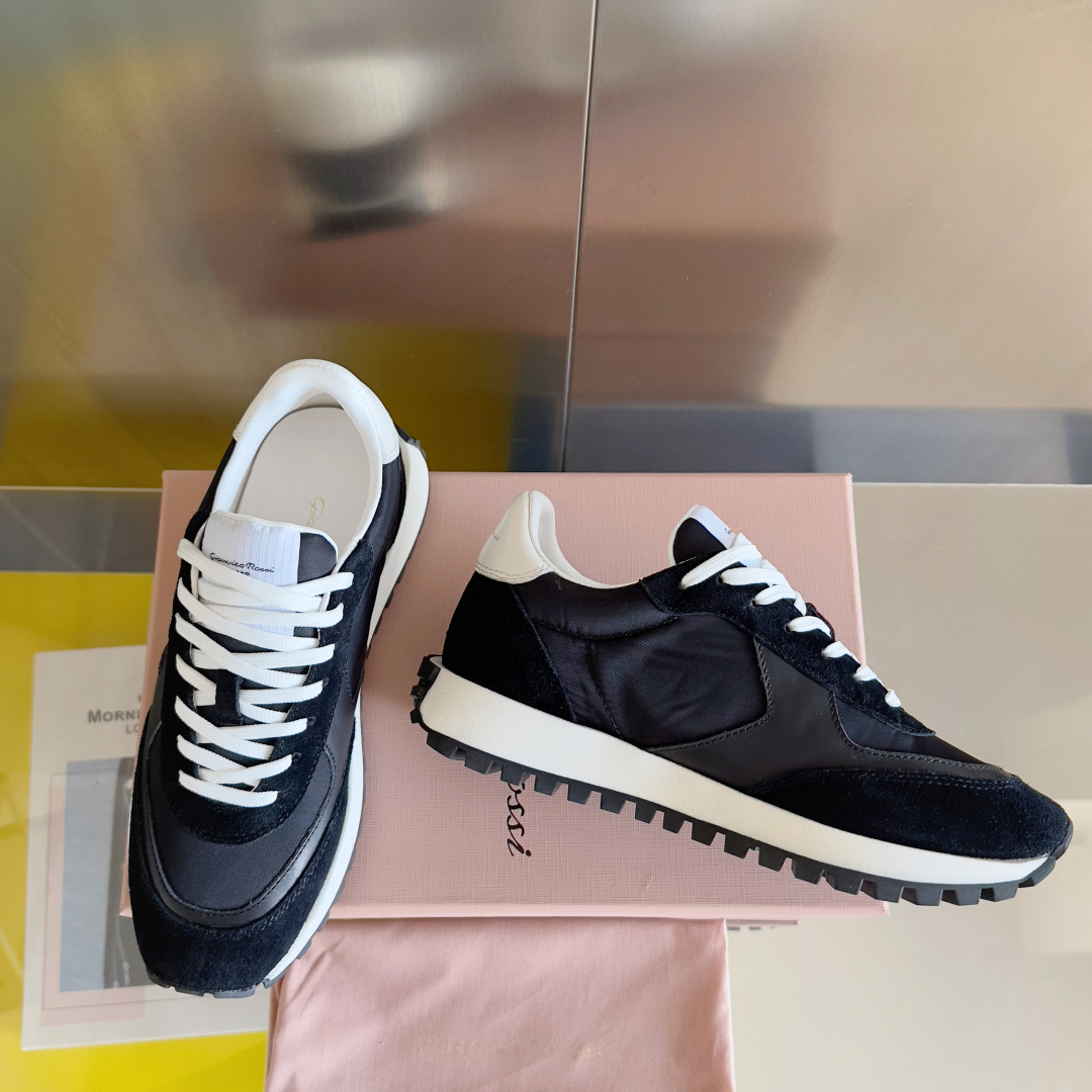 Gianvito Rossi Gravel Series Velvet Sneakers Review: Stylish Couple Shoes with Thick Base - 图片 3