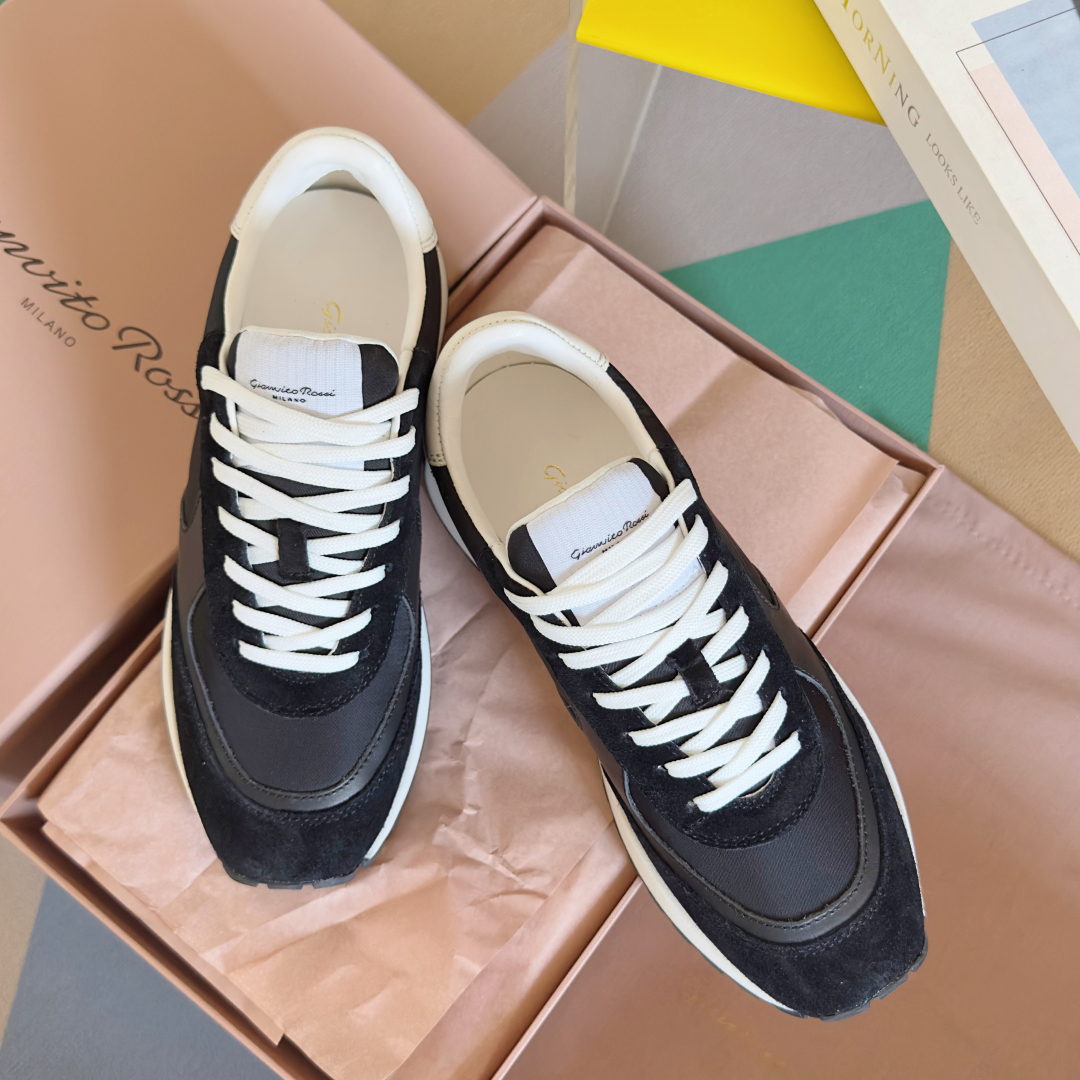 Gianvito Rossi Gravel Series Velvet Sneakers Review: Stylish Couple Shoes with Thick Base