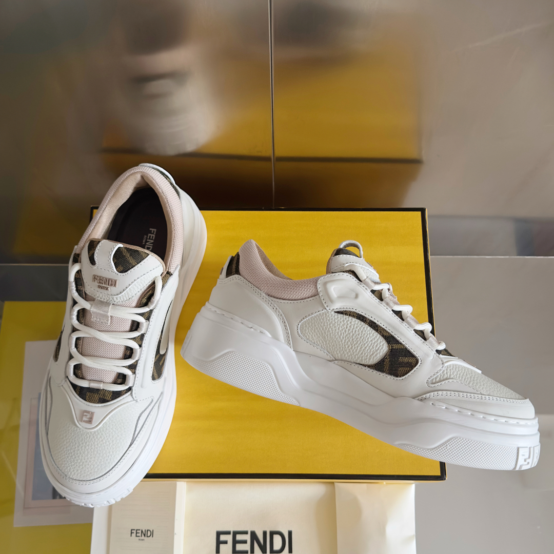 顶级版本：男款
Fendi 芬迪 最新 Force系列 FF厚底 休闲 运动鞋 板鞋
原版购入开发 做货