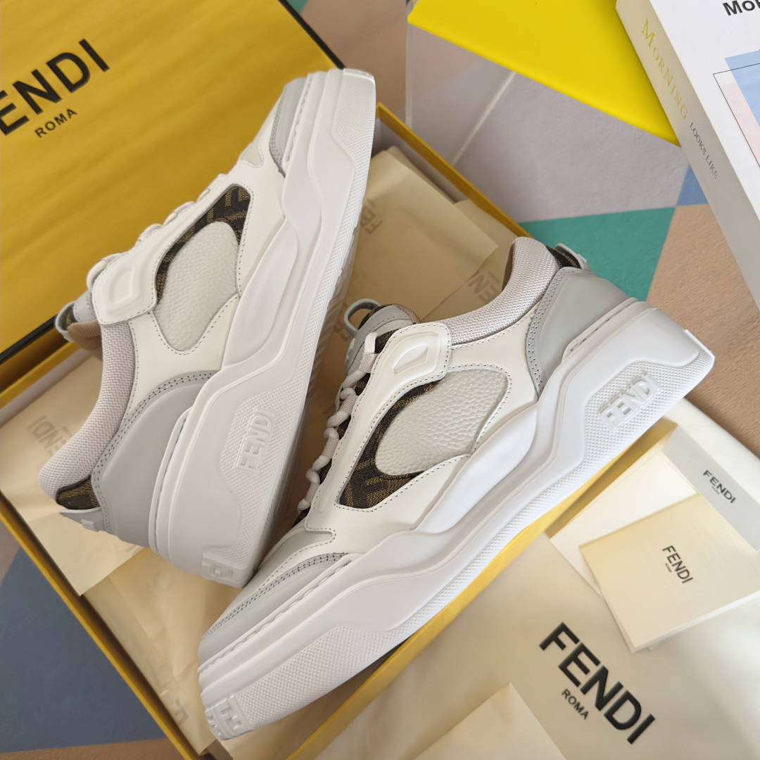 顶级版本：男款
Fendi 芬迪 最新 Force系列 FF厚底 休闲 运动鞋 板鞋
原版购入开发 做货