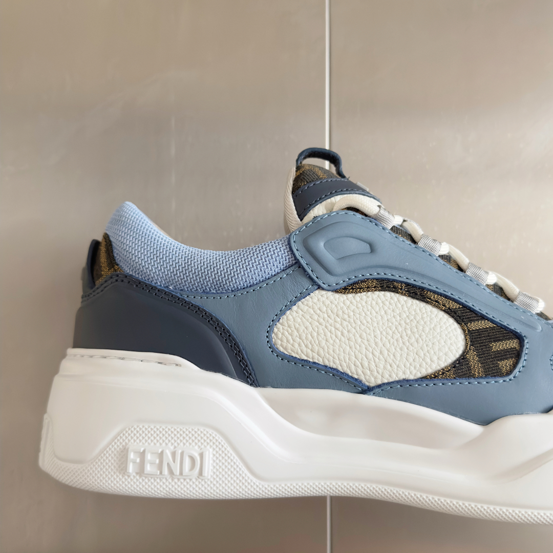 顶级版本：男款
Fendi 芬迪 最新 Force系列 FF厚底 休闲 运动鞋 板鞋
原版购入开发 做货