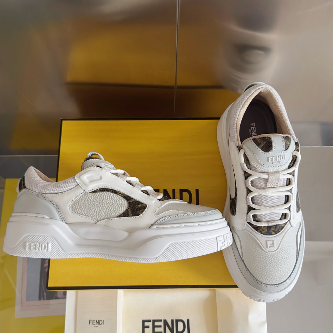 顶级版本：男款
Fendi 芬迪 最新 Force系列 FF厚底 休闲 运动鞋 板鞋
原版购入开发 做货