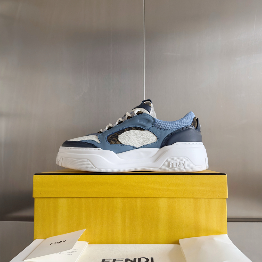 顶级版本：男款
Fendi 芬迪 最新 Force系列 FF厚底 休闲 运动鞋 板鞋
原版购入开发 做货