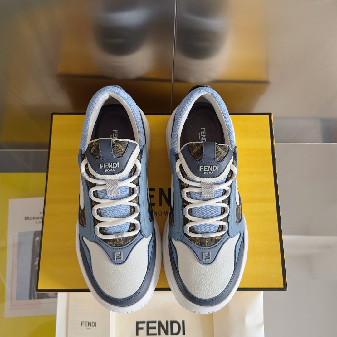 顶级版本：男款
Fendi 芬迪 最新 Force系列 FF厚底 休闲 运动鞋 板鞋
原版购入开发 做货