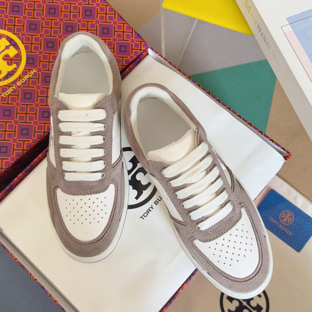 顶级版本：女款
Tory Burch 汤丽柏琦 TB最新Clover Court 系列 厚底 休闲 运动