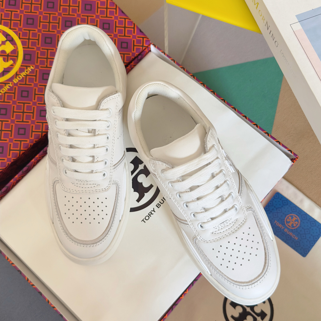 顶级版本:女款
Tory Burch 汤丽柏琦 TB最新Clover Court 系列 厚底 休闲 运动