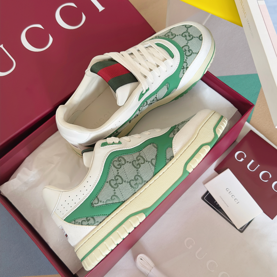 顶级版本：情侣款
Gucci古驰G家Re-Web系列 情侣款 老花 休闲 运动鞋 滑板鞋
原版购入开发 