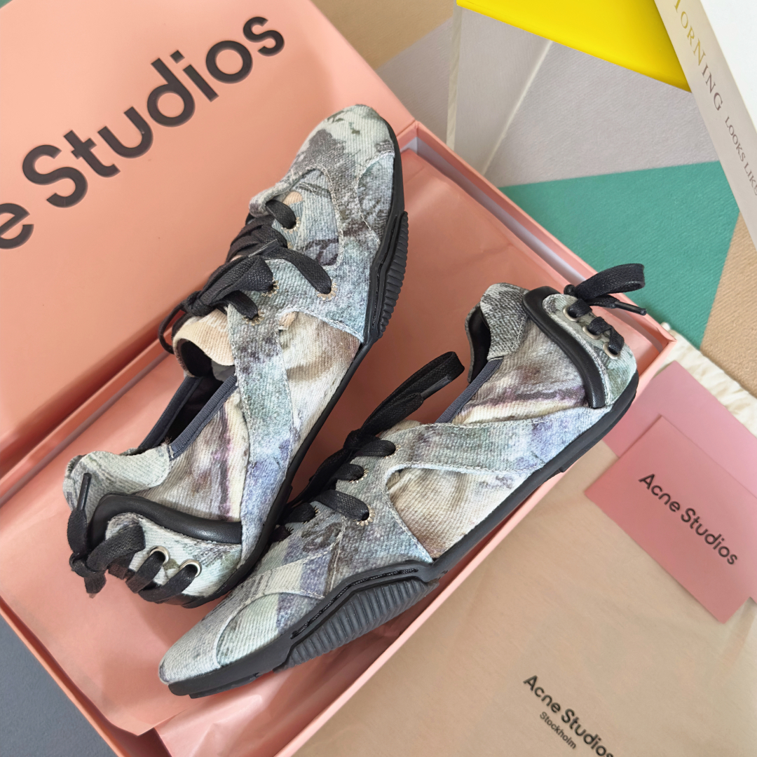 顶级版本：女款
Acne studios 24FW 丹宁牛仔布 芭蕾舞鞋 休闲 运动鞋
原版购入开发 做