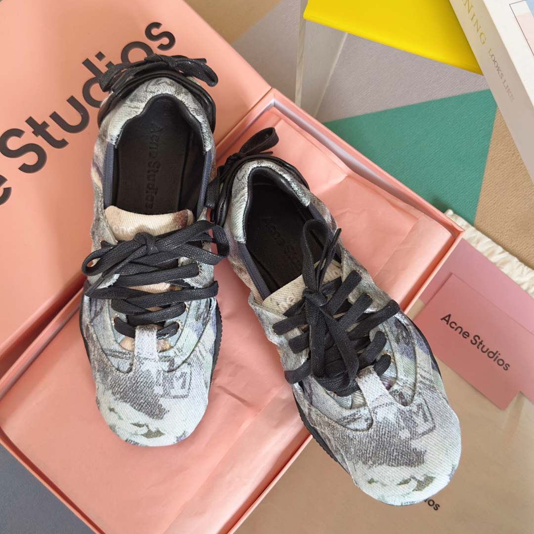 顶级版本：女款
Acne studios 24FW 丹宁牛仔布 芭蕾舞鞋 休闲 运动鞋
原版购入开发 做