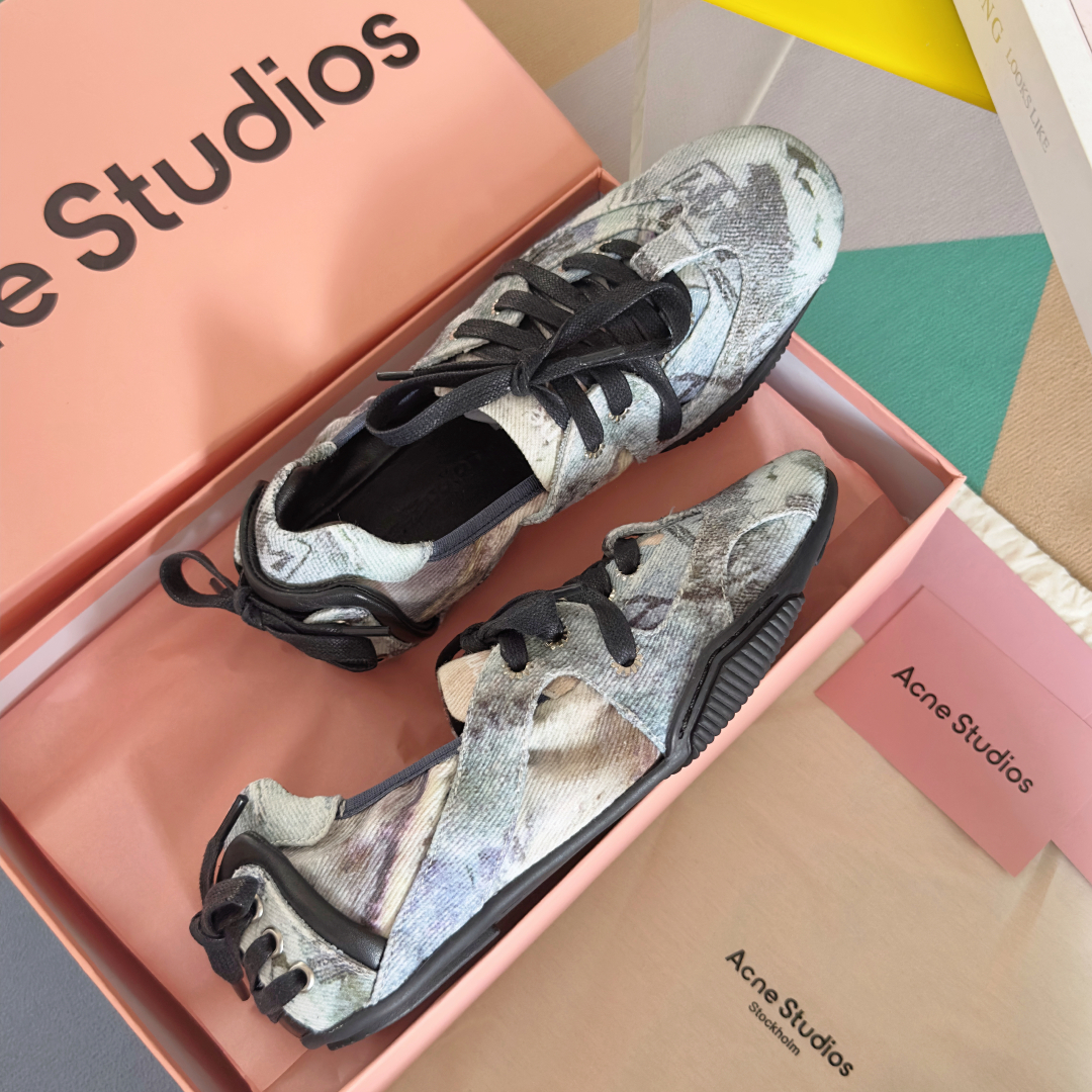 顶级版本：女款
Acne studios 24FW 丹宁牛仔布 芭蕾舞鞋 休闲 运动鞋
原版购入开发 做