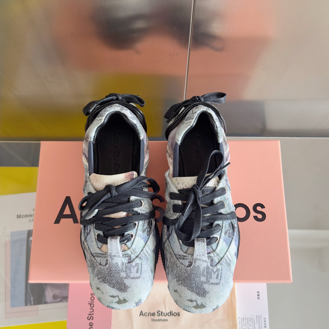 顶级版本：女款
Acne studios 24FW 丹宁牛仔布 芭蕾舞鞋 休闲 运动鞋
原版购入开发 做