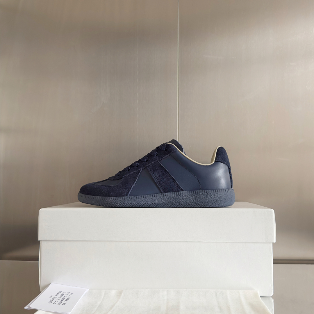 Maison Margiela MM6 Replica Sneakers - Blue Leather & Suede German Army Trainers 6 cmp i1744551788220 6967 0 4