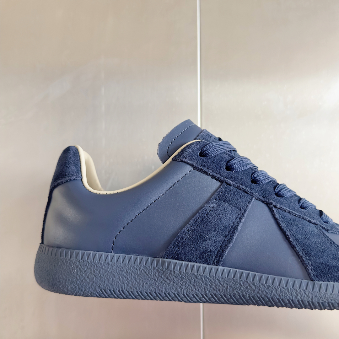 Maison Margiela MM6 Replica Sneakers - Blue Leather & Suede German Army Trainers 9 cmp i1744551793676 8401 0 7