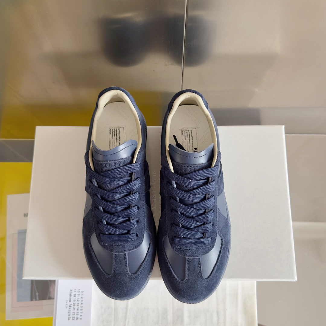 Maison Margiela MM6 Replica Sneakers - Blue Leather & Suede German Army Trainers 8 cmp i1744551793706 7766 0 6